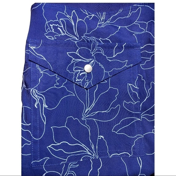 Cypress Club Size M Navy Blue White Print Golf Skort Skirt - Picture 5 of 8